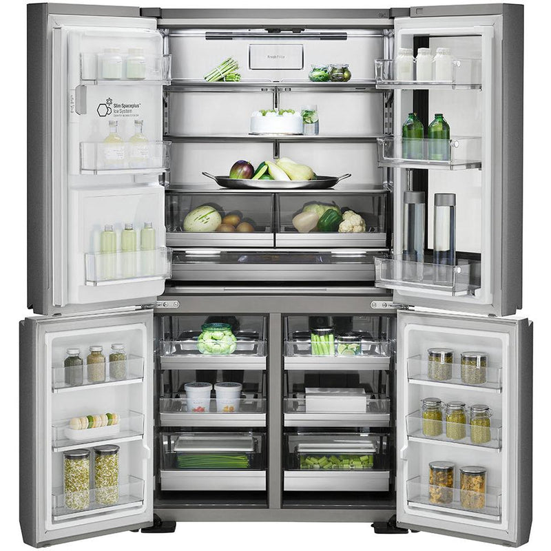 LG SIGNATURE 36-inch, 31 cu.ft. Counter-Depth French 4-Door Refrigerator with InstaView™ Door-in-Door® URNTS3106N IMAGE 4