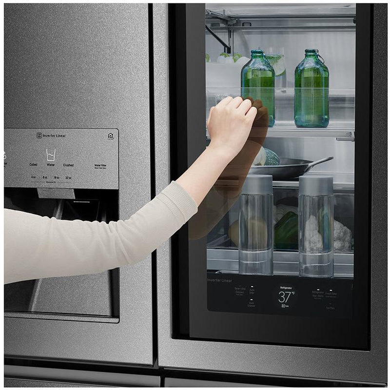 LG SIGNATURE 36-inch, 31 cu.ft. Counter-Depth French 4-Door Refrigerator with InstaView™ Door-in-Door® URNTS3106N IMAGE 5