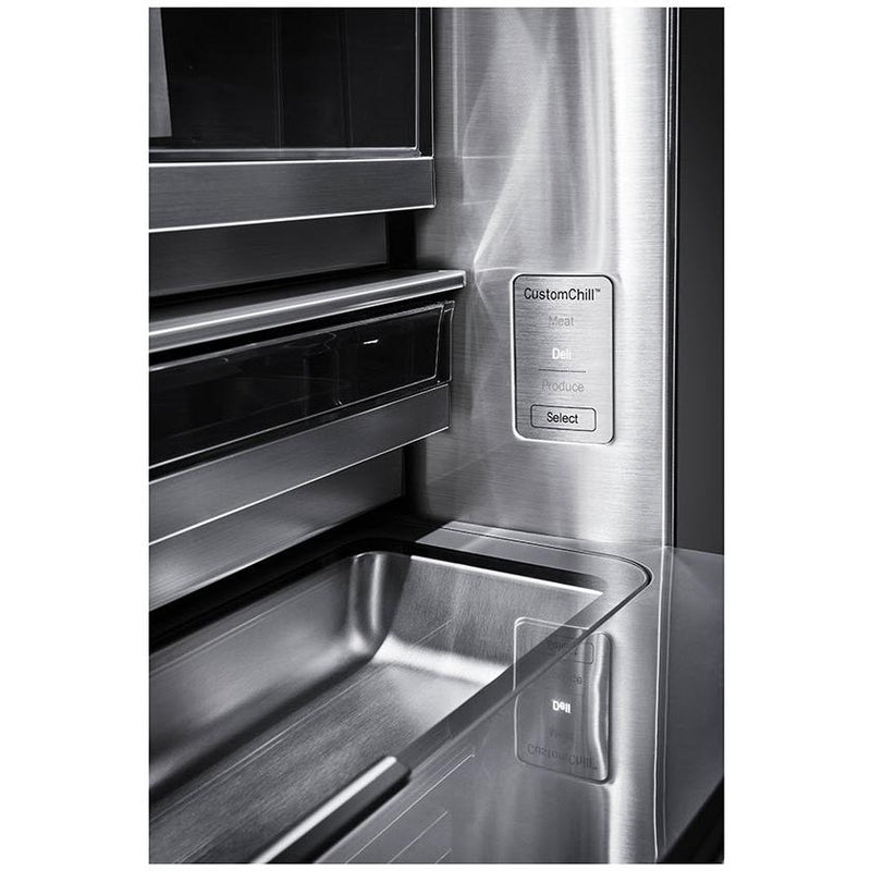 LG SIGNATURE 36-inch, 31 cu.ft. Counter-Depth French 4-Door Refrigerator with InstaView™ Door-in-Door® URNTS3106N IMAGE 8