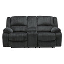  Signature Design by Ashley Draycoll 7650494 Double Reclining Loveseat with Console IMAGE 1