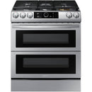  Samsung 30-inch Slide-In Dual Fuel Range with Wi-Fi Connectivity NY63T8751SS/AC IMAGE 1
