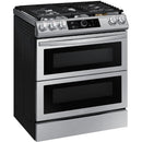  Samsung 30-inch Slide-In Dual Fuel Range with Wi-Fi Connectivity NY63T8751SS/AC IMAGE 2