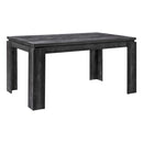 Monarch I 1089 Dining Table - Black Reclaimed Wood-Look IMAGE 1