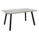 Monarch I 1136 Dining Table - Grey/Black Metal IMAGE 1