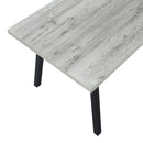 Monarch I 1136 Dining Table - Grey/Black Metal IMAGE 4