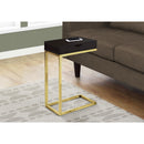 Monarch I 3236 Accent Table with Drawer - Cappuccino/Gold IMAGE 2