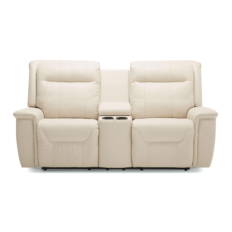 Palliser Strata Power Reclining Leather Loveseat with Console 40123-CH-TULSAII-BISQUE IMAGE 1