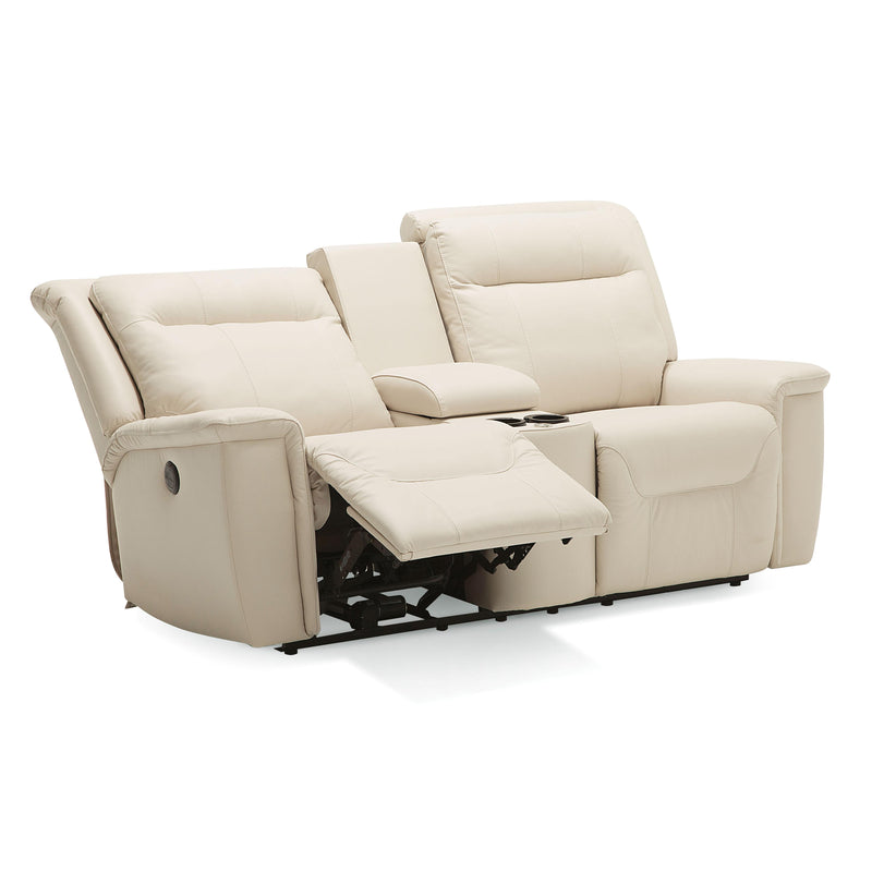 Palliser Strata Power Reclining Leather Loveseat with Console 40123-CH-TULSAII-BISQUE IMAGE 4