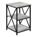 Monarch I 3596 Accent Table - Grey/Black IMAGE 1