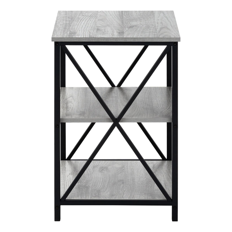 Monarch I 3596 Accent Table - Grey/Black IMAGE 3