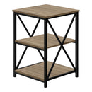 Monarch I 3597 Accent Table - Dark Taupe/Black IMAGE 1