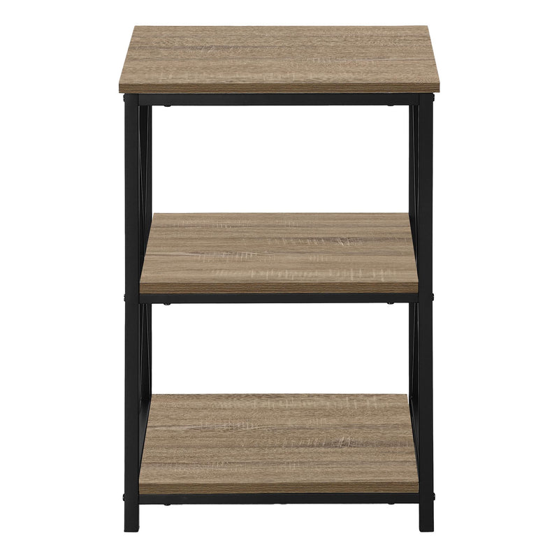 Monarch I 3597 Accent Table - Dark Taupe/Black IMAGE 2