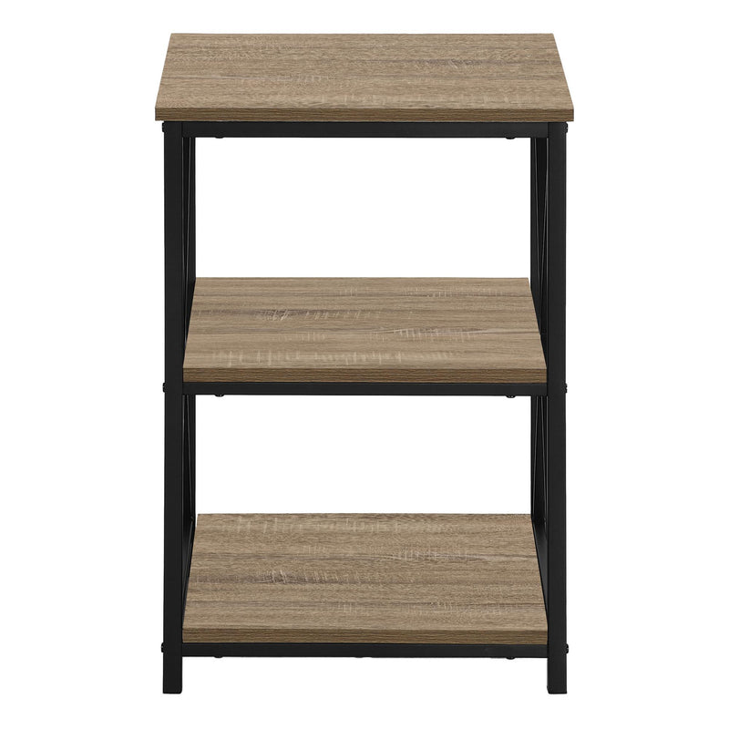 Monarch I 3597 Accent Table - Dark Taupe/Black IMAGE 4