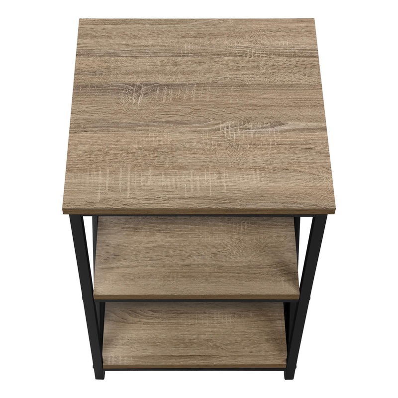 Monarch I 3597 Accent Table - Dark Taupe/Black IMAGE 5