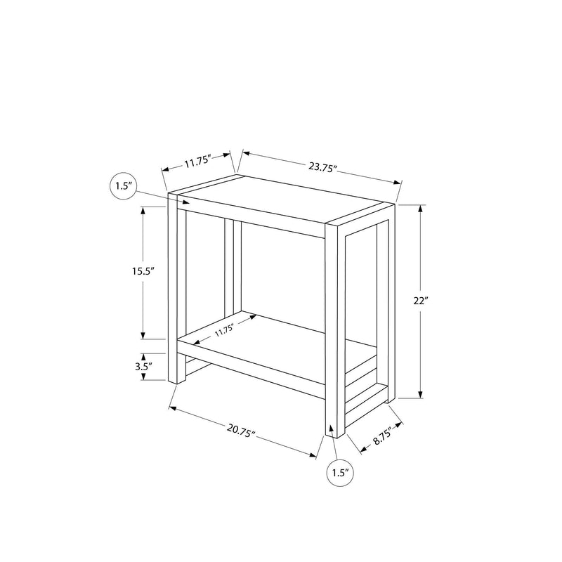 Monarch I 2081 Accent Table - Black/Black IMAGE 10