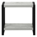 Monarch I 2082 Accent Table - Grey/Black IMAGE 2