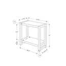 Monarch I 2083 Accent Table - Dark Taupe/Black IMAGE 10