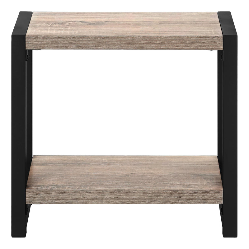 Monarch I 2083 Accent Table - Dark Taupe/Black IMAGE 4