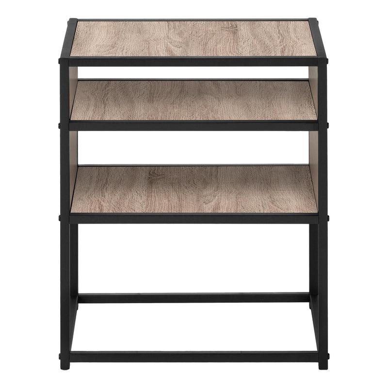 Monarch I 3507 Accent Table - Dark Taupe/Black IMAGE 4