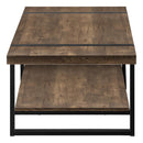 Monarch I 2850 Coffee Table - Brown Reclaimed Wood-Look/Black Metal IMAGE 3