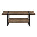 Monarch I 2850 Coffee Table - Brown Reclaimed Wood-Look/Black Metal IMAGE 4