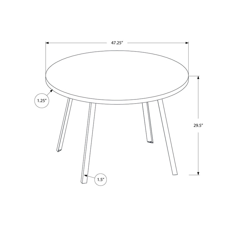 Monarch I 1153 Dining Table - Black/Black IMAGE 9