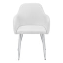 Monarch I 1190 Dining Chair - White/Chrome IMAGE 2