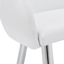 Monarch I 1190 Dining Chair - White/Chrome IMAGE 7