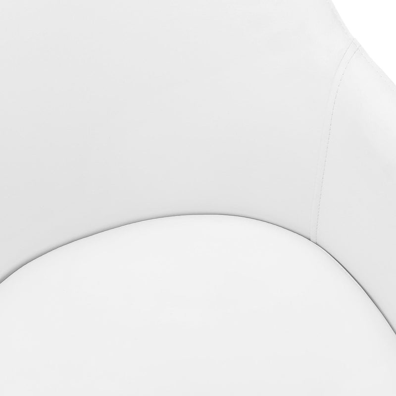 Monarch I 1190 Dining Chair - White/Chrome IMAGE 8