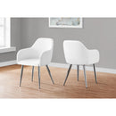 Monarch I 1190 Dining Chair - White/Chrome IMAGE 9