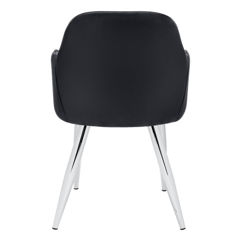 Monarch I 1191 Dining Chair - Black/Chrome IMAGE 5