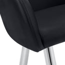 Monarch I 1191 Dining Chair - Black/Chrome IMAGE 7