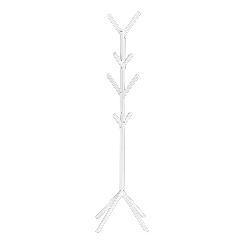 Monarch I 2059 Coat Rack - White IMAGE 3