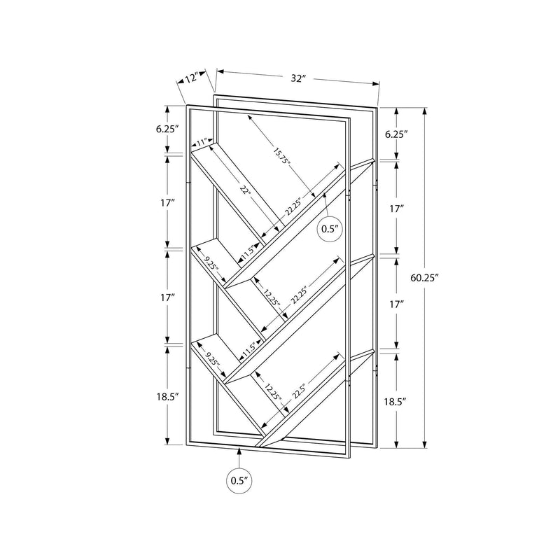 Monarch I 2201 Etagere - Dark Taupe/Black IMAGE 11