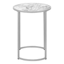 Monarch I 2205 Accent Table - White/Silver IMAGE 2