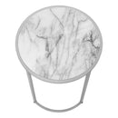 Monarch I 2205 Accent Table - White/Silver IMAGE 5