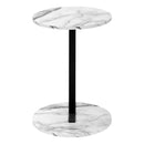 Monarch I 2210 Accent Table - White/Black IMAGE 3