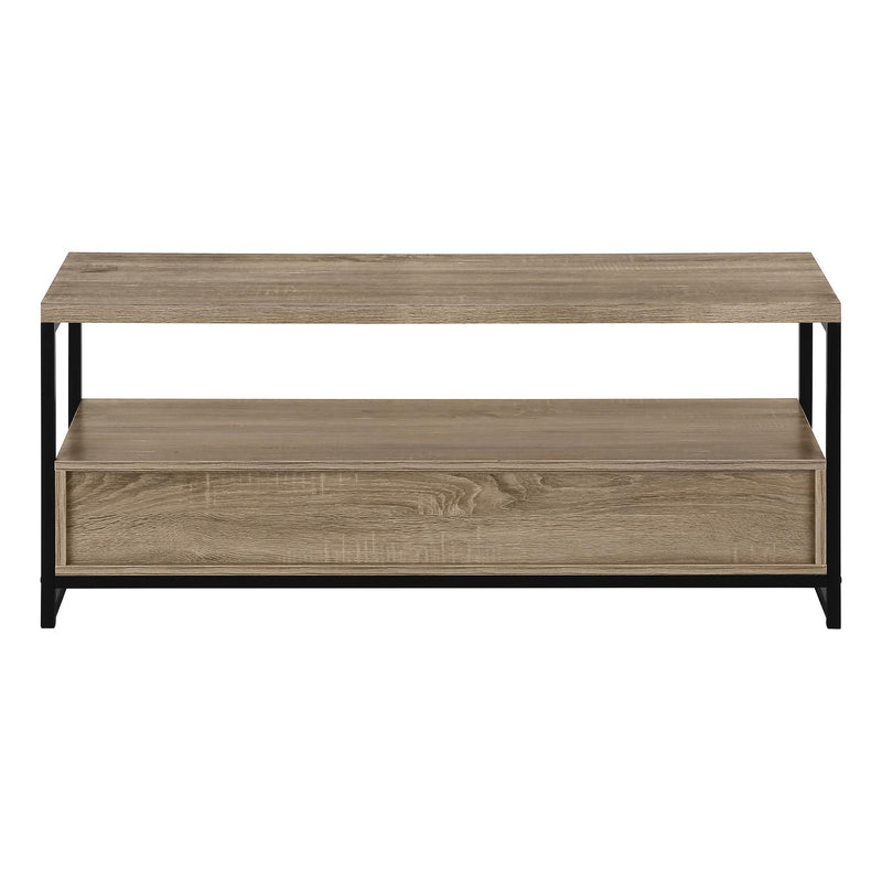 Monarch I 2872 48" TV Stand - Dark Taupe/Black IMAGE 4