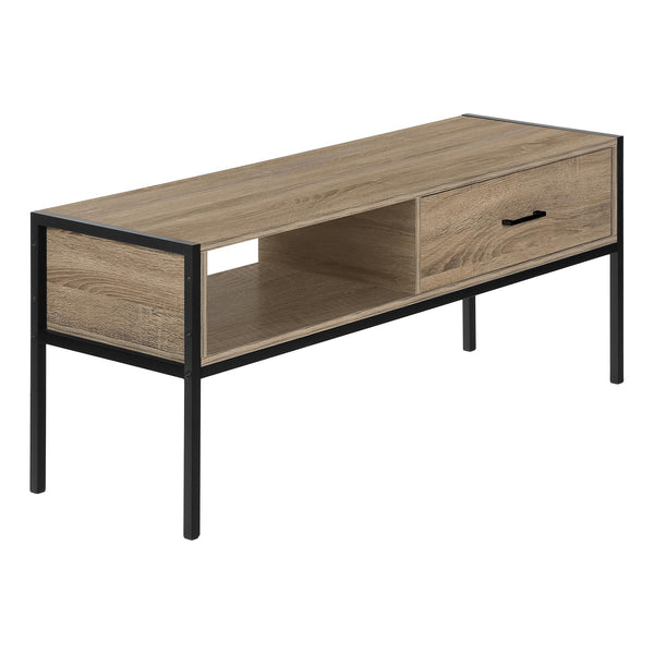 Monarch I 2876 48" TV Stand - Dark Taupe/Black IMAGE 1
