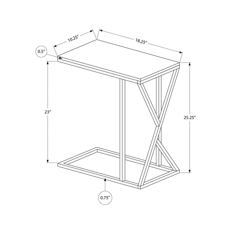 Monarch I 3247 Accent Table - Black/Black IMAGE 10