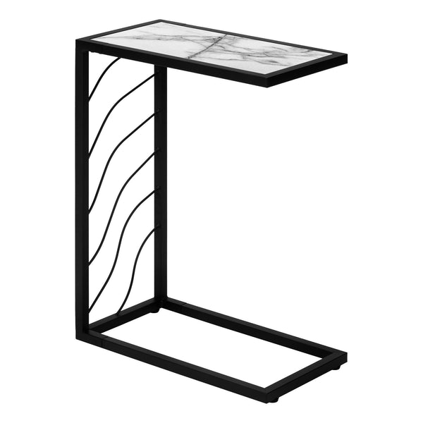 Monarch I 3300 Accent Table - White/Black IMAGE 1