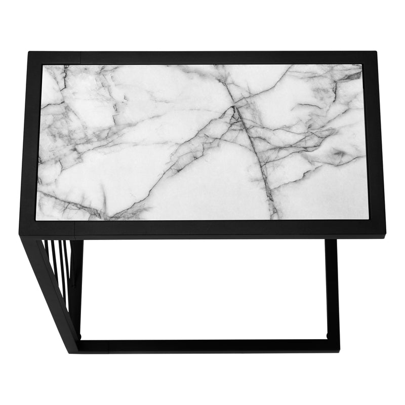 Monarch I 3300 Accent Table - White/Black IMAGE 5
