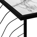 Monarch I 3300 Accent Table - White/Black IMAGE 6