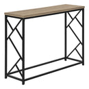 Monarch I 3533 Hall Console - Dark Taupe/Black IMAGE 1