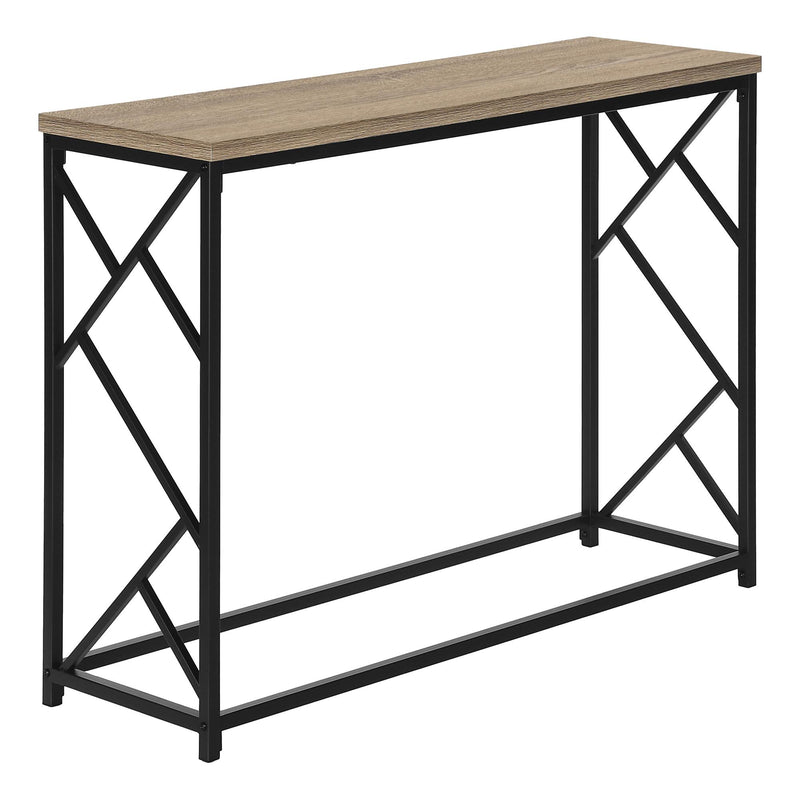 Monarch I 3533 Hall Console - Dark Taupe/Black IMAGE 1