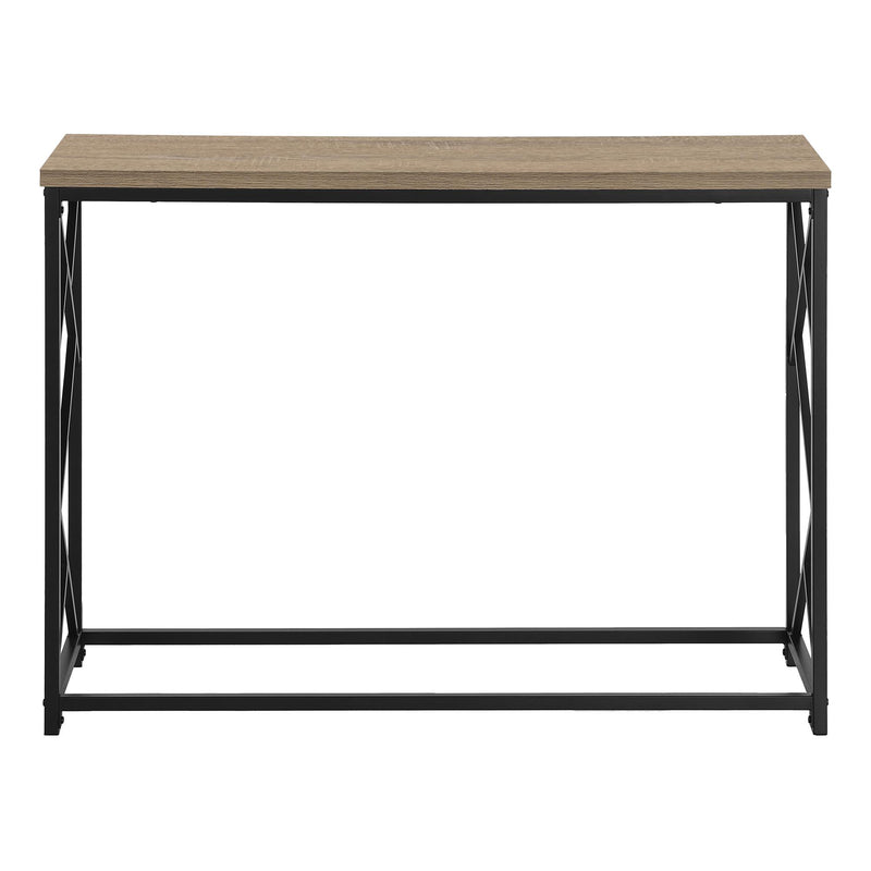 Monarch I 3533 Hall Console - Dark Taupe/Black IMAGE 4