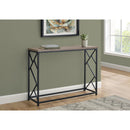 Monarch I 3533 Hall Console - Dark Taupe/Black IMAGE 8