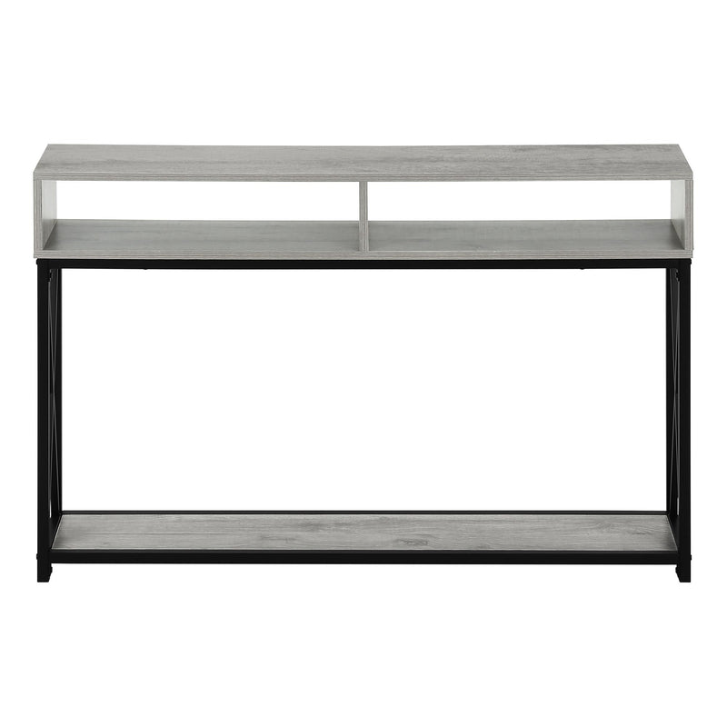 Monarch I 3572 Hall Table - Grey/Black IMAGE 4