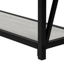 Monarch I 3572 Hall Table - Grey/Black IMAGE 8