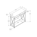 Monarch I 3573 Hall Table - Taupe/Black IMAGE 11